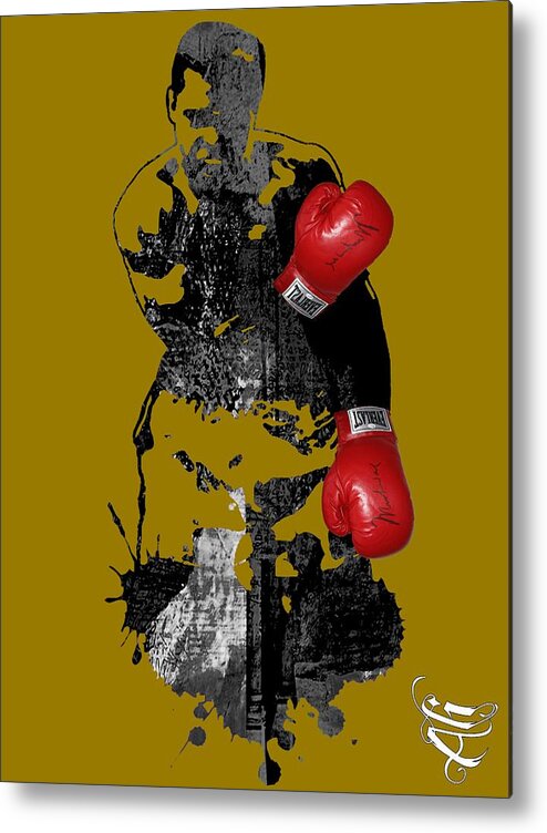 Sports Metal Print featuring the mixed media Muhammad Ali Collection #20 by Marvin Blaine