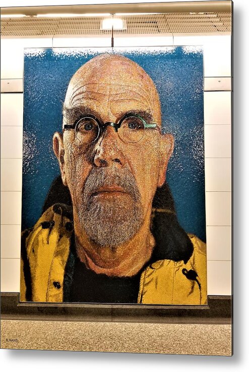 Art Metal Print featuring the photograph 2nd Ave Subway Art Chuck Close 1 by Rob Hans