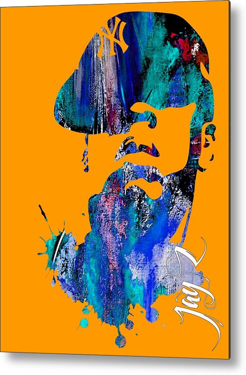 Jay Z Art Metal Print featuring the mixed media Jay Z Collection #40 by Marvin Blaine