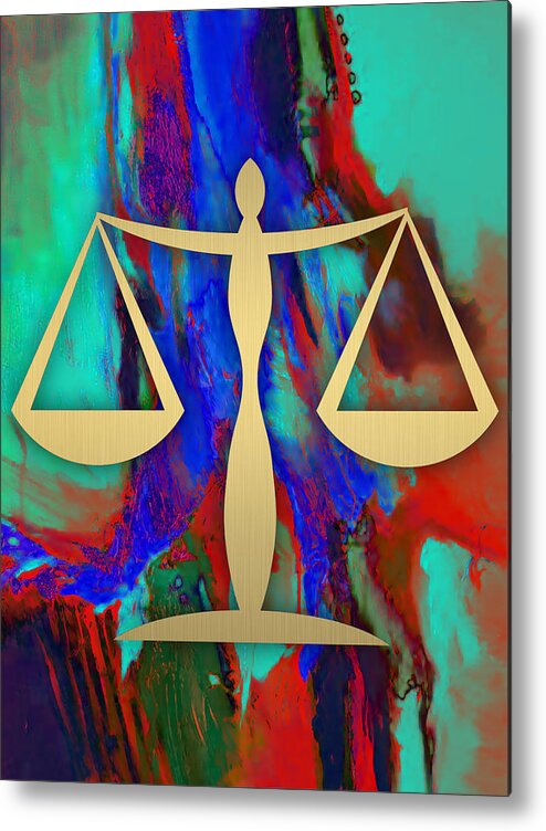 Law Metal Print featuring the mixed media Law Office Collection #8 by Marvin Blaine