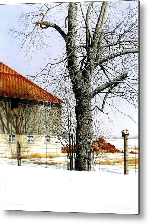 Country Metal Print featuring the painting A Breath of Country Air by Conrad Mieschke