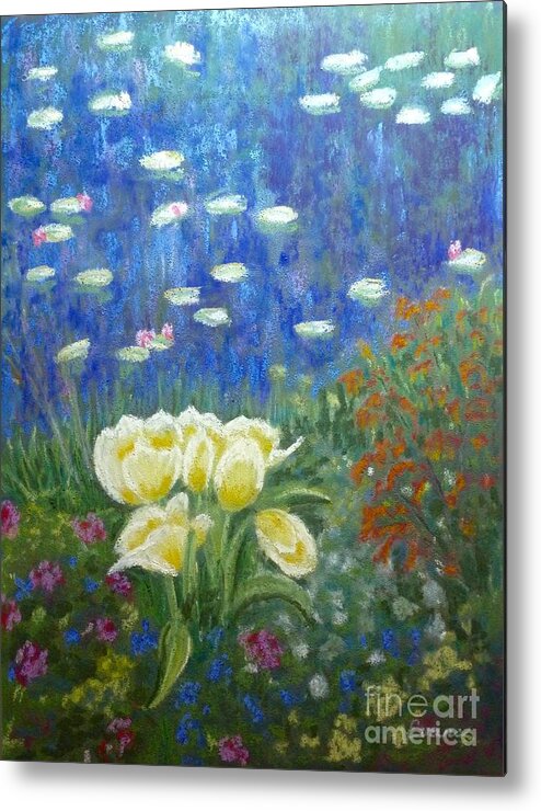 Monet Metal Print featuring the painting A Monet Moment by Lynda Evans