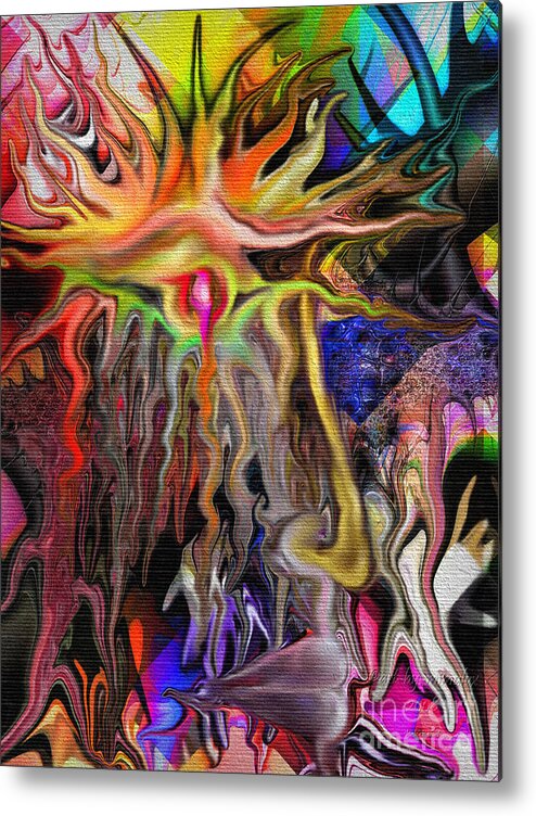 Alberich Metal Print featuring the digital art Alberich the Sorcerer by Mimulux Patricia No