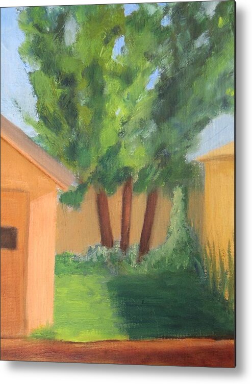 Alley Metal Print featuring the painting Alley by Patricia Cleasby