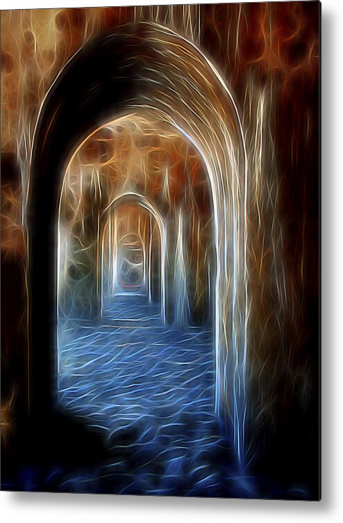 Mexico Metal Print featuring the digital art Ancient Doorway 5 by William Horden