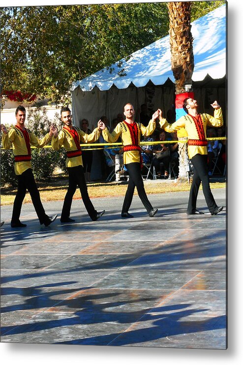 Armenian Metal Print featuring the photograph Armenian Dancers 7 by Ron Kandt