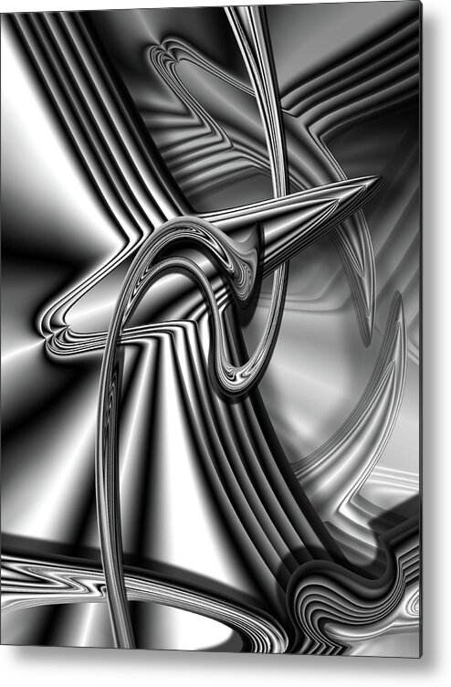 Mighty Sight Studio Abstract Art Metal Print featuring the digital art Betcha Don't One Time by Steve Sperry