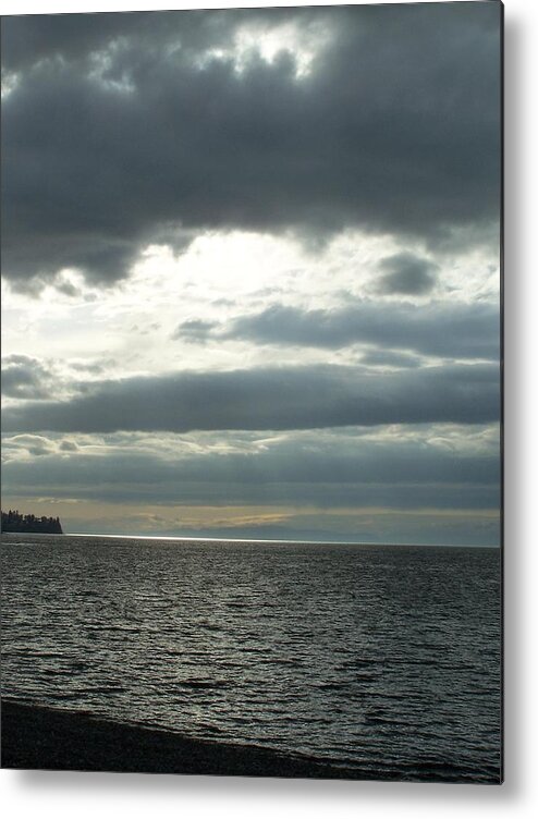 Beach Metal Print featuring the photograph Birch Bay Sunset. by Gene Ritchhart