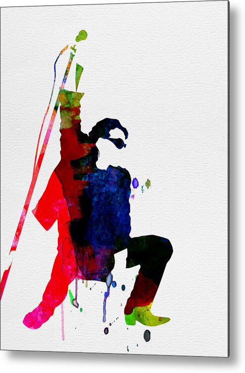 Bono Metal Print featuring the painting Bono Watercolor by Naxart Studio