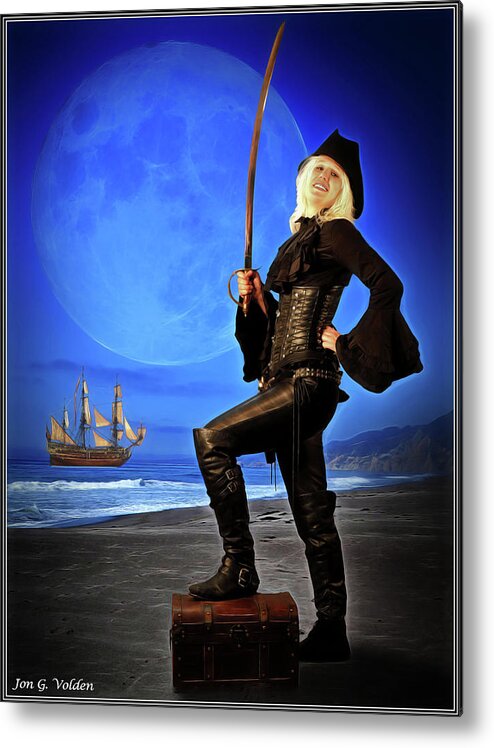 Pirate Metal Print featuring the photograph Captain Crystal by Jon Volden