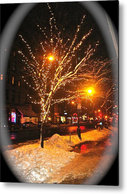 Christmas Metal Print featuring the photograph Christmas Night by Felix Zapata