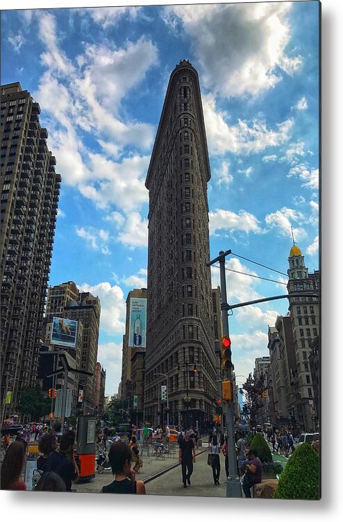 New York Metal Print featuring the photograph City Walk by Joseph Caban