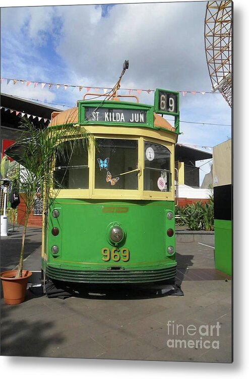 Classic Metal Print featuring the photograph Classic Melbourne Tram by Julie Grimshaw