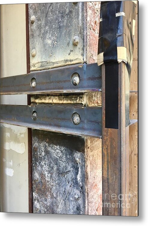 Rough Angle Iron Exposed Interior Metal Print featuring the photograph Collage Series 1-9 by J Doyne Miller