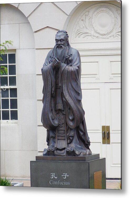 Confucius Metal Print featuring the photograph Confucius by Catherine Gagne