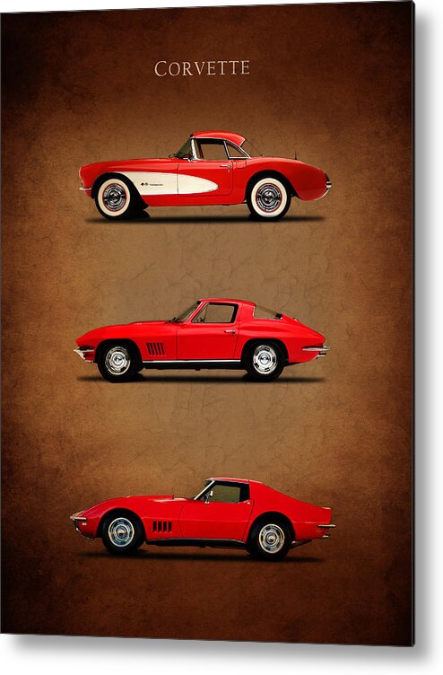 Corvette Metal Print featuring the photograph Corvette Series 1 by Mark Rogan