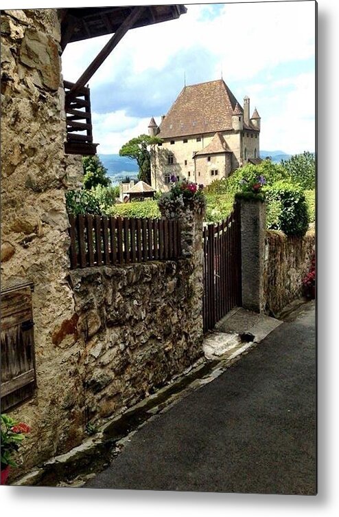 Annecy Metal Print featuring the photograph Country town euro by Lauren Serene