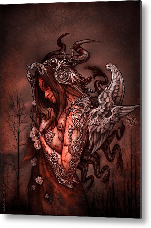 Fairy Metal Print featuring the painting Cthluhu Princess by David Bollt