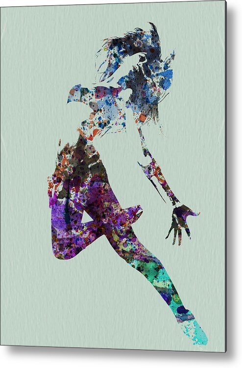 Dancer Metal Print featuring the painting Dancer watercolor by Naxart Studio