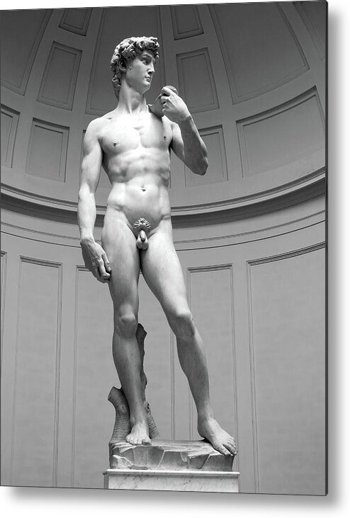 David Metal Print featuring the photograph David By Michelangelo by Dave Mills