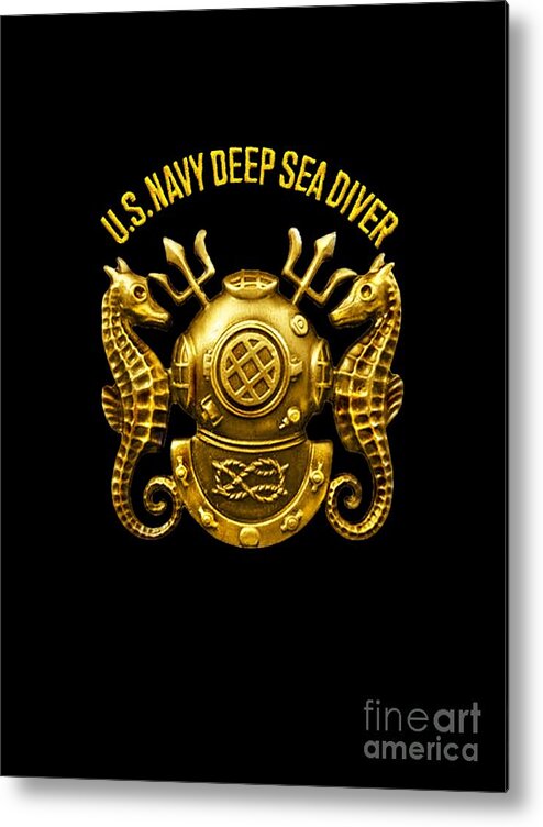 Deep Sea Diver Metal Print featuring the digital art Deep Sea Diver by Walter Colvin