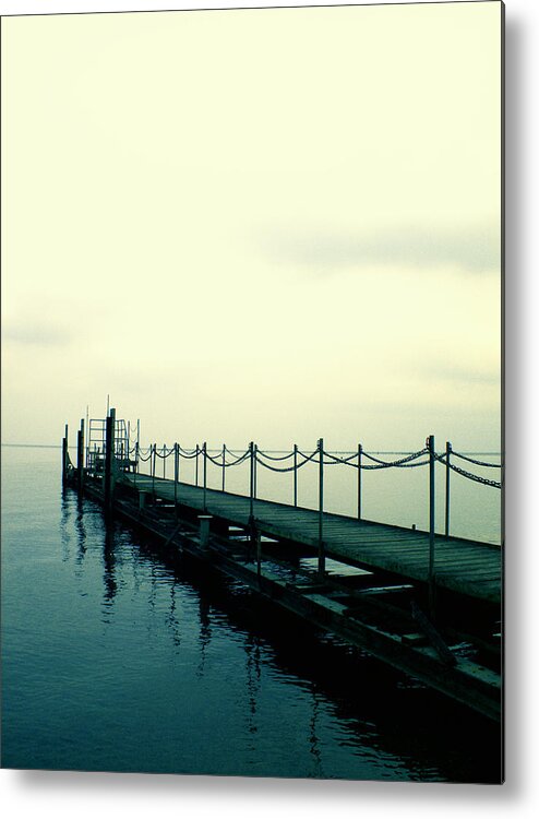 Pier Metal Print featuring the photograph Departure by Yuka Kato