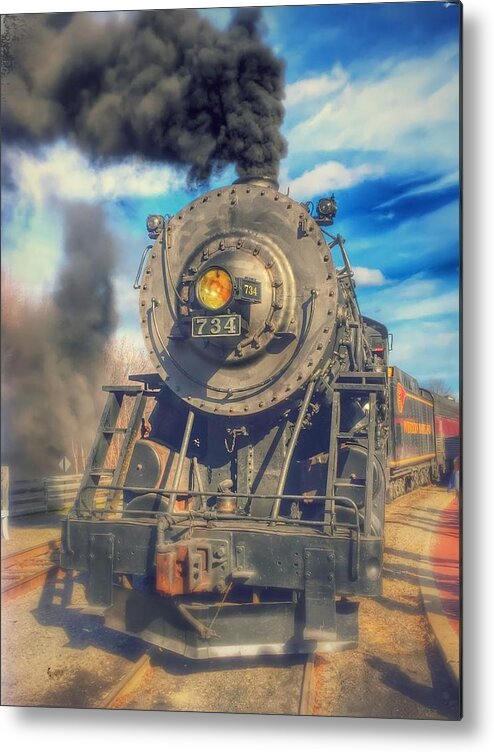 Train Metal Print featuring the photograph Dream Engine by Chris Montcalmo