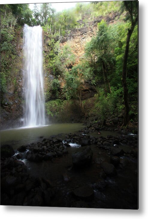 Waterfalls Metal Print featuring the photograph Dreamy Waterfall by Mary Haber
