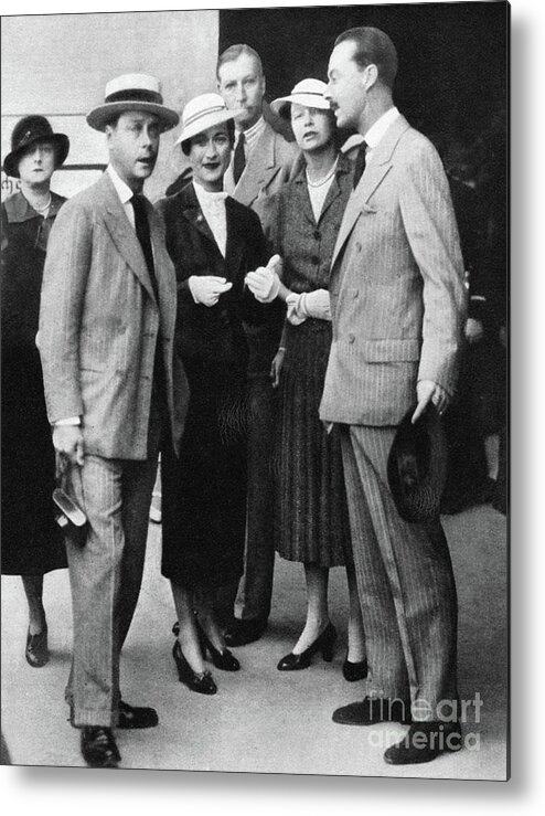 1936 Metal Print featuring the photograph Duke And Duchess Of Windsor by Granger