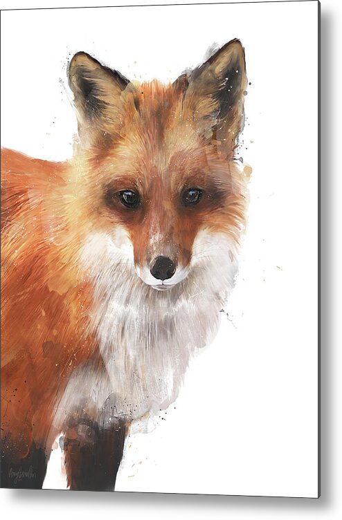 Fox Metal Print featuring the painting Encounter by Amy Hamilton