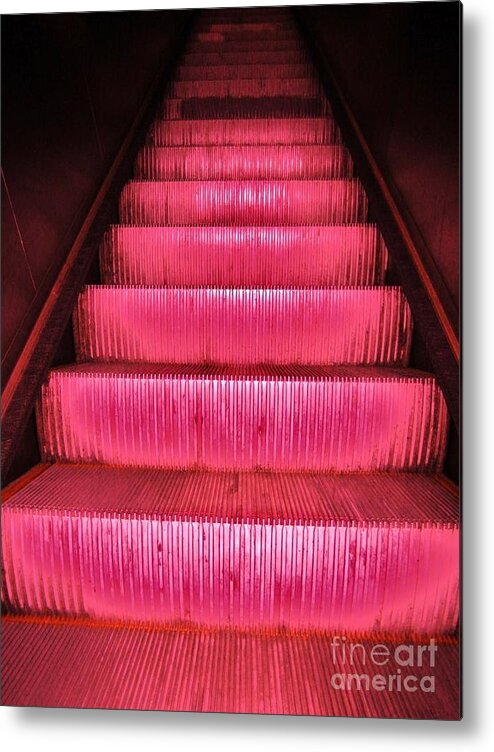 Photographs Metal Print featuring the photograph Escalier by Reb Frost