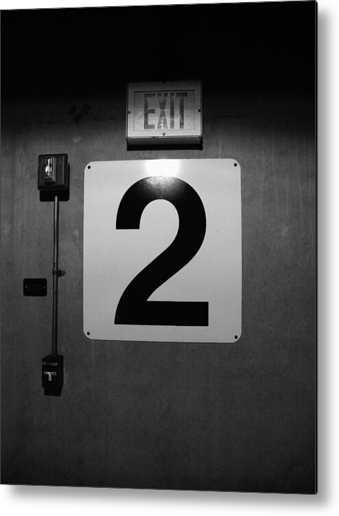 Door Metal Print featuring the photograph Exit Two by Bob Orsillo