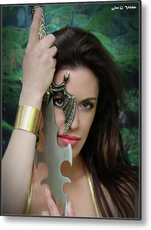 Fantasy Metal Print featuring the photograph Eye Of A Warrior by Jon Volden