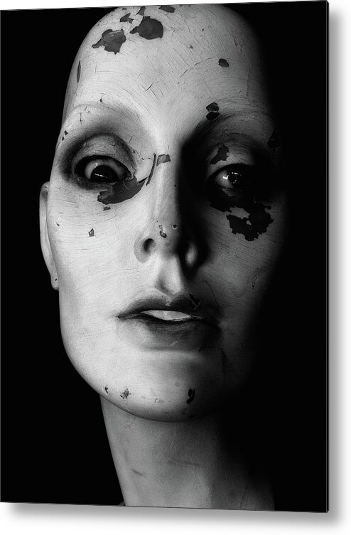 Newel Hunter Metal Print featuring the photograph Tired Eyes by Newel Hunter