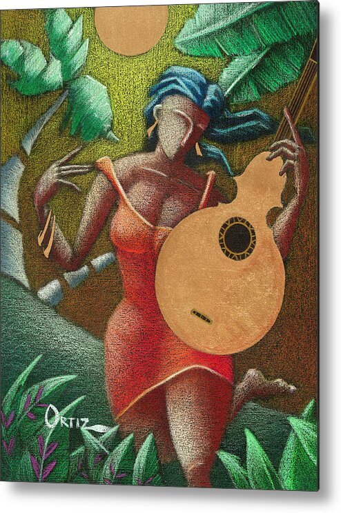 Puerto Rico Metal Print featuring the painting Fantasia Boricua by Oscar Ortiz