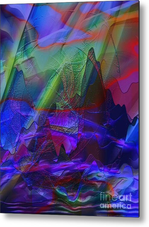 Ebsq Metal Print featuring the digital art Fantasy Landscape by Dee Flouton