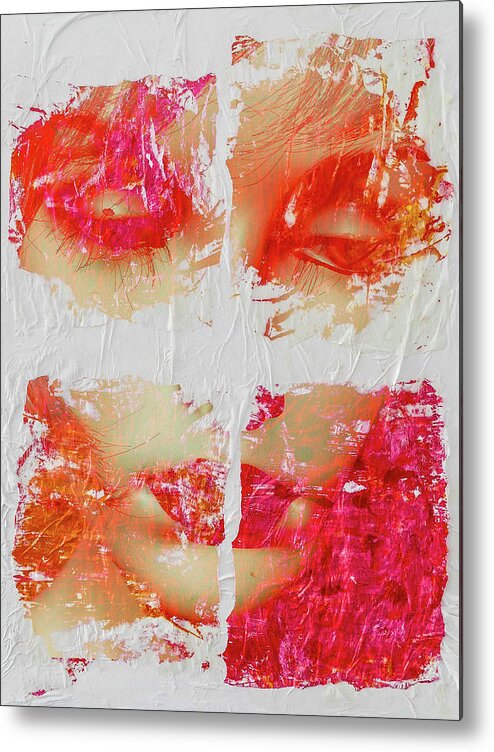Woman Metal Print featuring the photograph Feeling splitted by Gabi Hampe