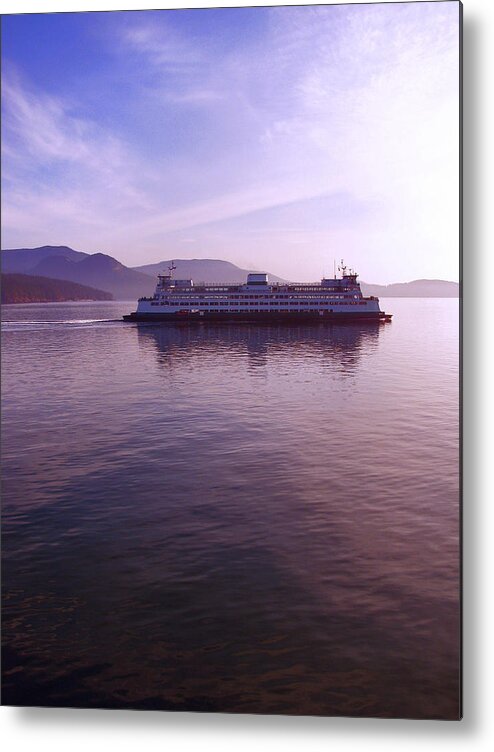 Washington Metal Print featuring the photograph Ferry Ride Through the San Juans by Karla DeCamp