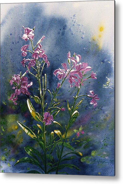 Flowers Metal Print featuring the painting Flowers by Hartmut Jager