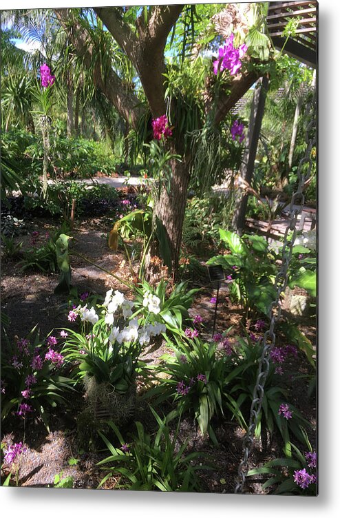 Flowers Metal Print featuring the photograph Flowers in Paradise #1 by Susan Grunin