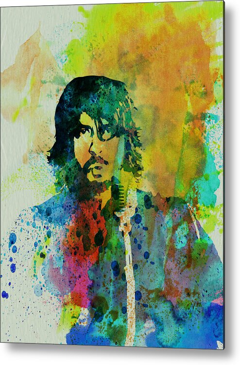 Foo Fighters Metal Print featuring the painting Foo Fighters by Naxart Studio
