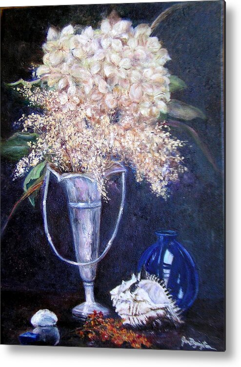 Still Life Metal Print featuring the painting Found Treasures by Jan Byington