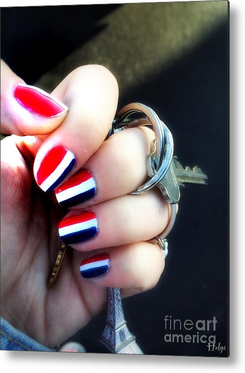 France Metal Print featuring the photograph Frenchy Nails by HELGE Art Gallery