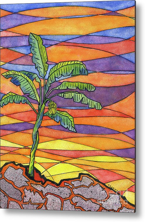 Hawaii Metal Print featuring the painting From the Ashes by Diane Thornton