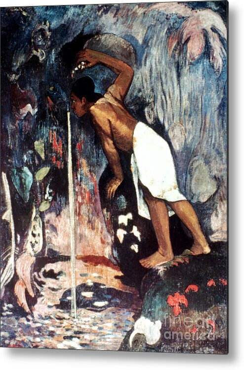 1893 Metal Print featuring the photograph Gauguin: Pape Moe, 1892 by Granger