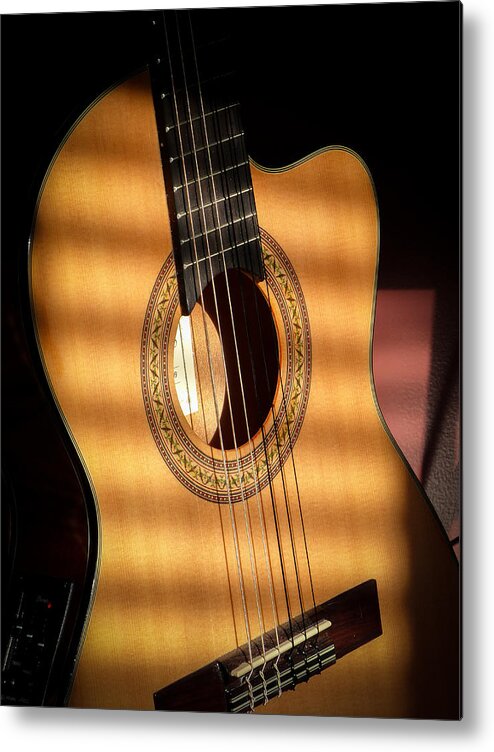 Guitar Metal Print featuring the photograph Guitar by Eleanor Abramson