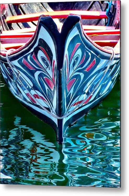 Haida Metal Print featuring the photograph Haida Canoe by Rand Ningali