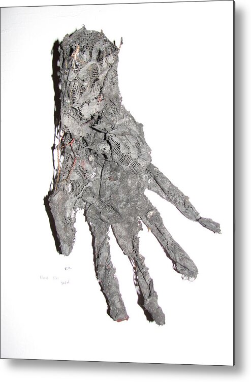 Hand Metal Print featuring the sculpture Hand by Kyle Ethan Fischer