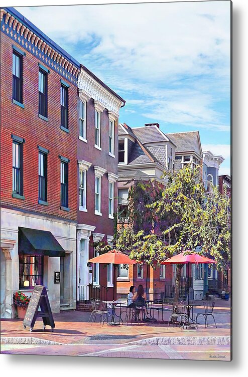 State Street Metal Print featuring the photograph Harrisburg PA - Coffee Shop by Susan Savad