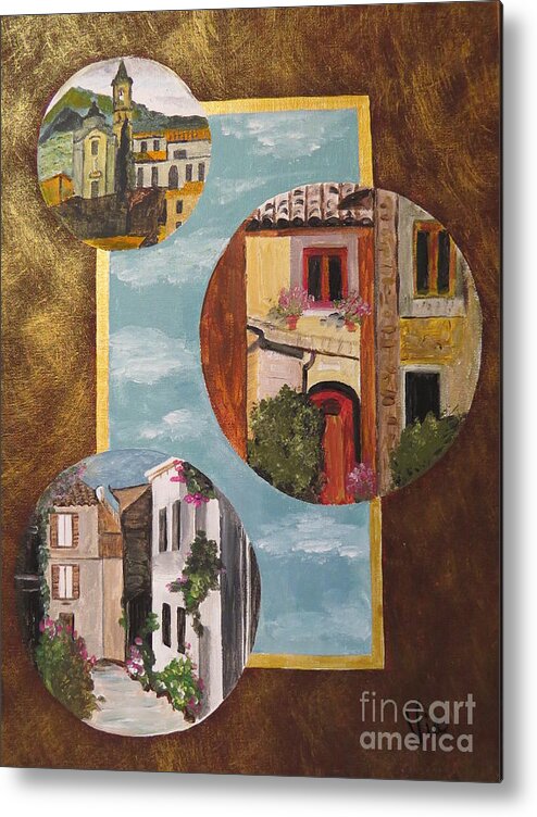 Italy Metal Print featuring the painting Heritage by Judy Via-Wolff